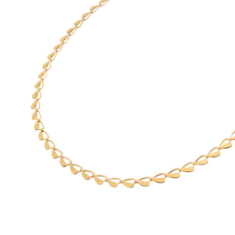 Half heart necklace gold