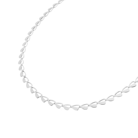 Half heart necklace silver