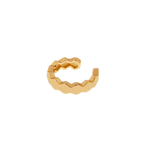 Croco earcuff gold