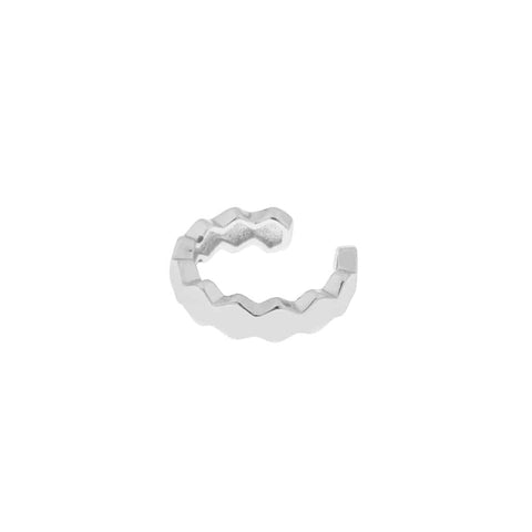 Croco earcuff silver