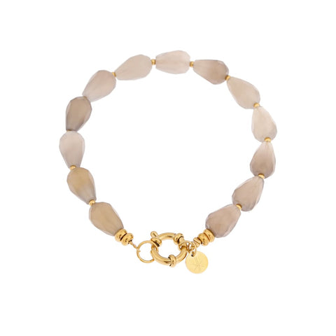 Pearl of the clouds bracelet gold