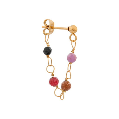 Single ruby hoop gold
