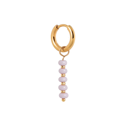 Single Lilac row hoop gold