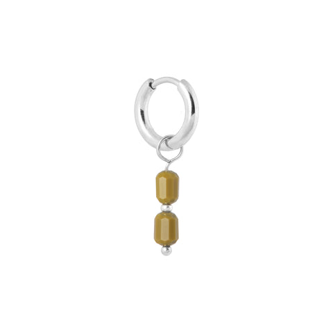 Single Saloon hoop silver