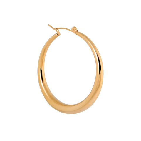 Single golden cirkel hoop gold