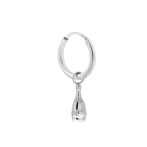 Single champopo hoop silver