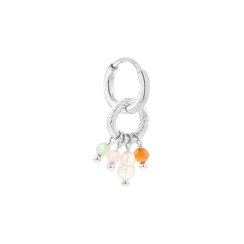 Viva colore hoop silver