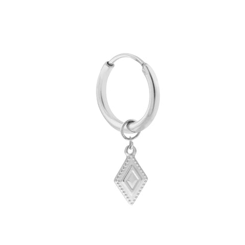 Single diamond dots silver