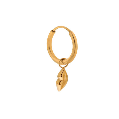 Single lips hoop gold