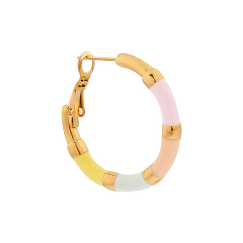 Hoola pastel hoop gold