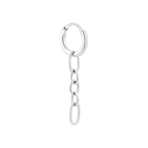 Single sisi hoop silver