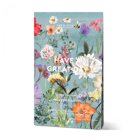 Scented sachet - Have a great day - Rose & wild poppy