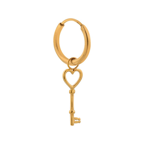 Single kikey hoop gold
