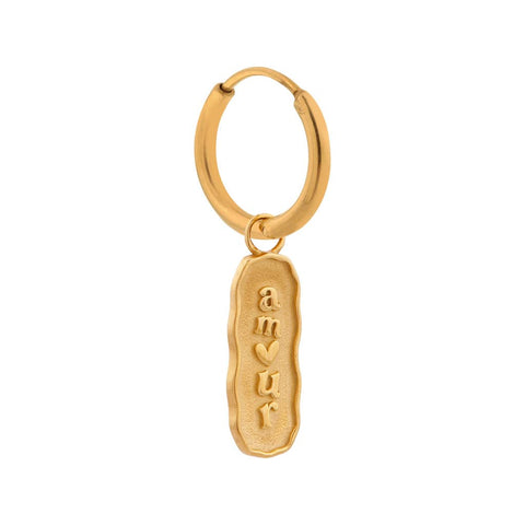 Single amour hoop gold