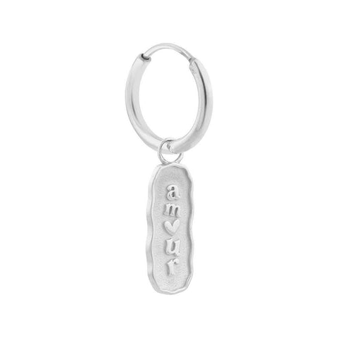 Single amour hoop silver