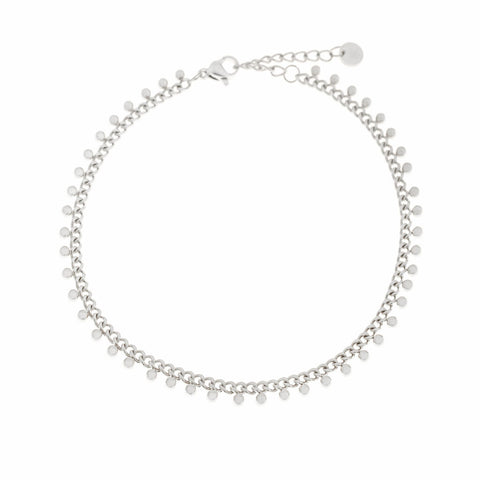 Baby dots anklet silver