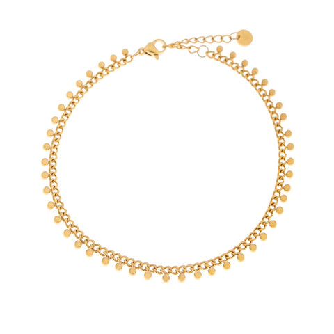 Baby dots anklet gold