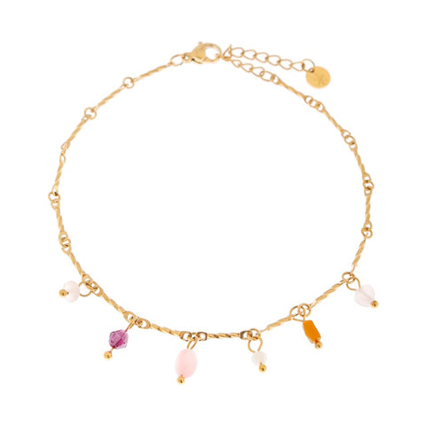 Sunny island anklet gold