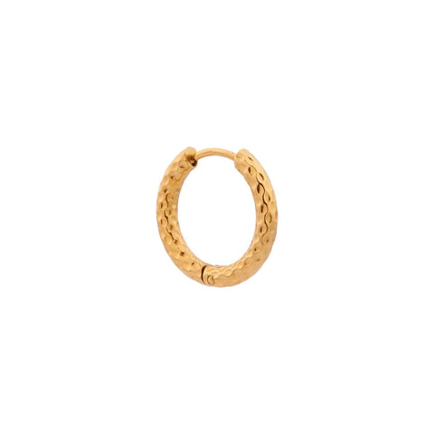 Single hilly medium hoop gold