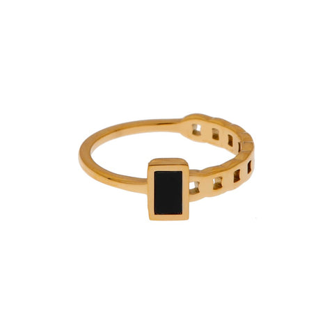 Black square ring