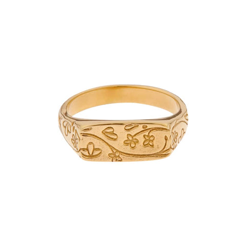 Flower market ring gold