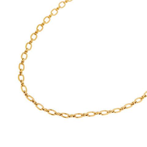 Open chain necklace gold