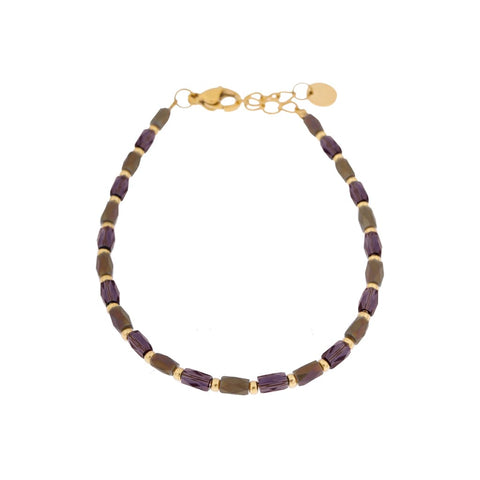 Terra grey bracelet gold