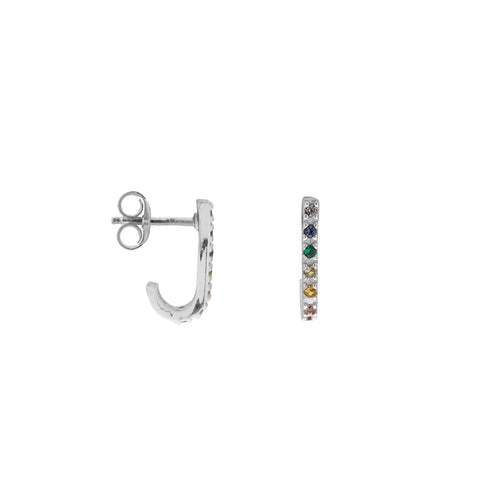 Color shiny curved silver