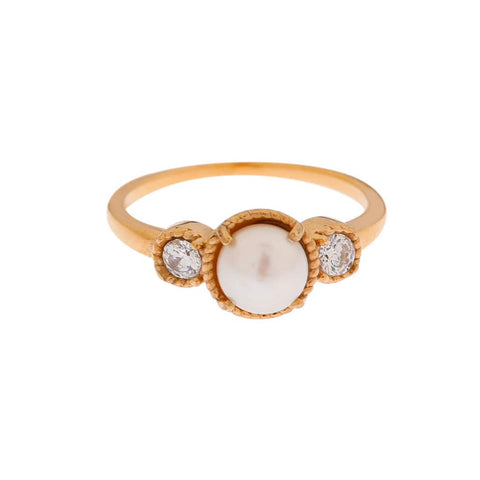 Pearl glow ring gold