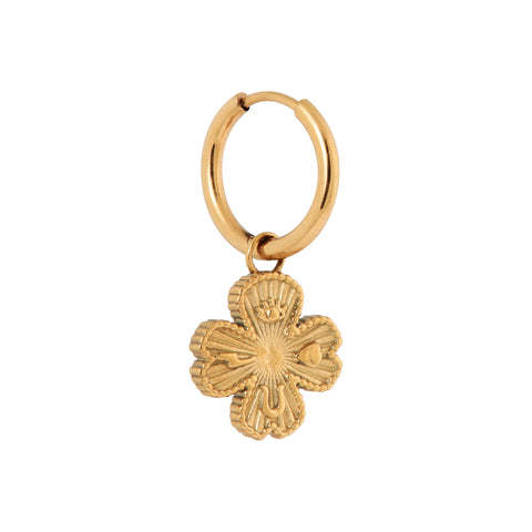 Single Wish me luck hoop gold