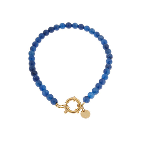 Royal blue bracelet gold