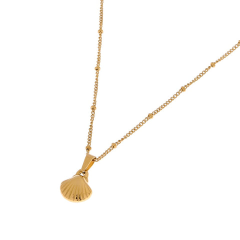 We shell sea necklace gold