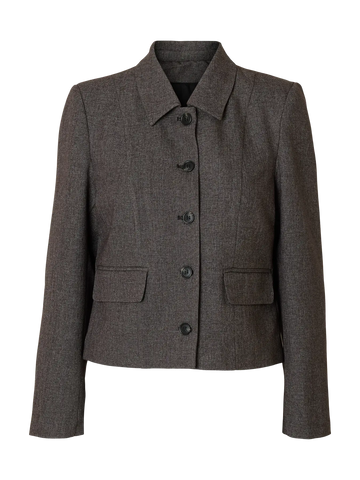 Slffitted Camilla short blazer - black structure