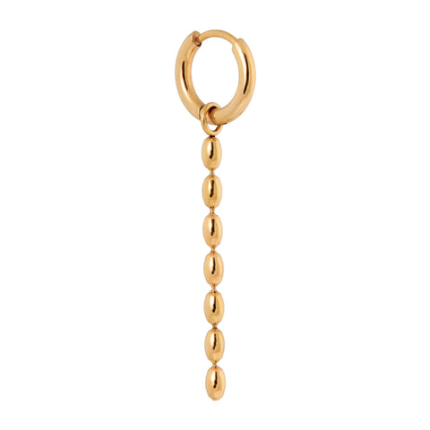 Single bones hoop gold