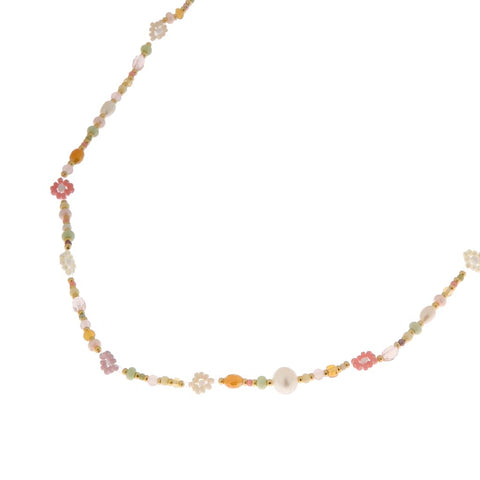 Tutti frutti necklace gold