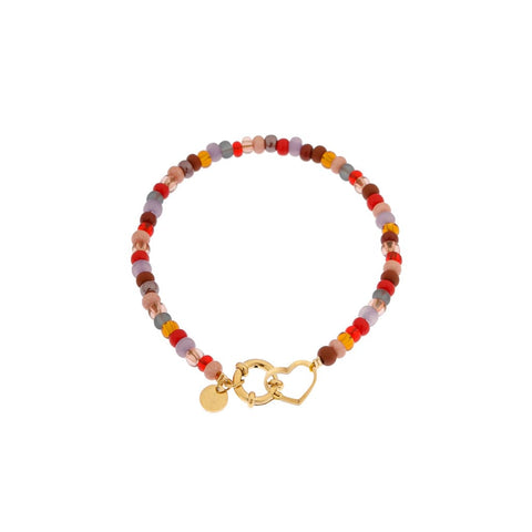 Heartbeat bracelet gold