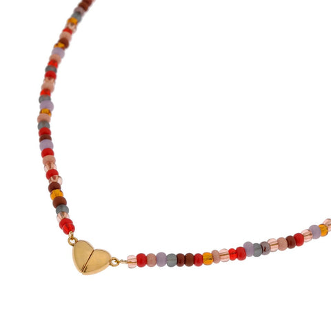 Heartbeat necklace gold