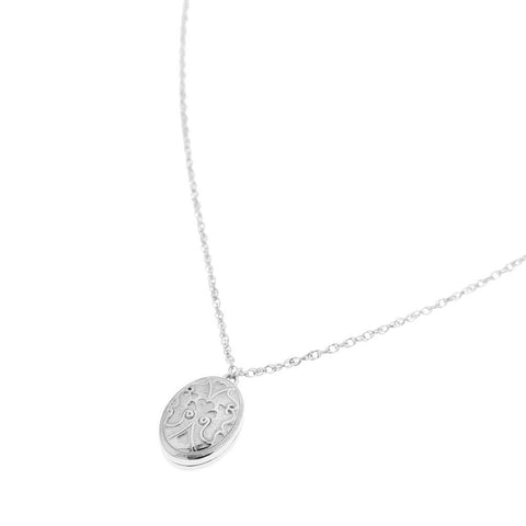 Hidden memories necklace silver