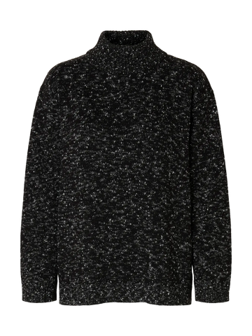 SLFAria ls knit high neck - snow white