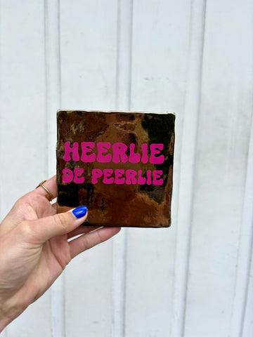 Tegel - Heerlie de peerlie - goud roze