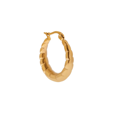 Single big stripes hoop gold