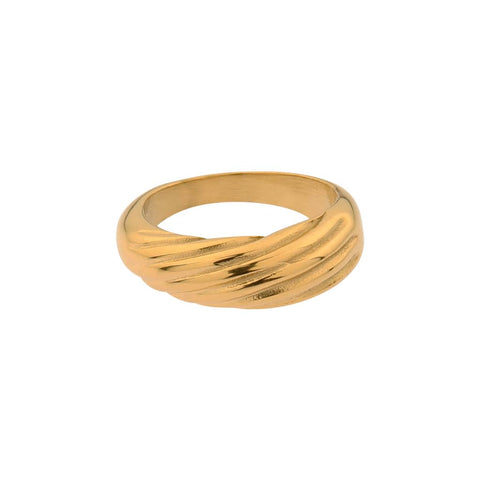 Big wave ring gold