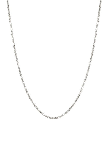 Bones necklace silver 62cm