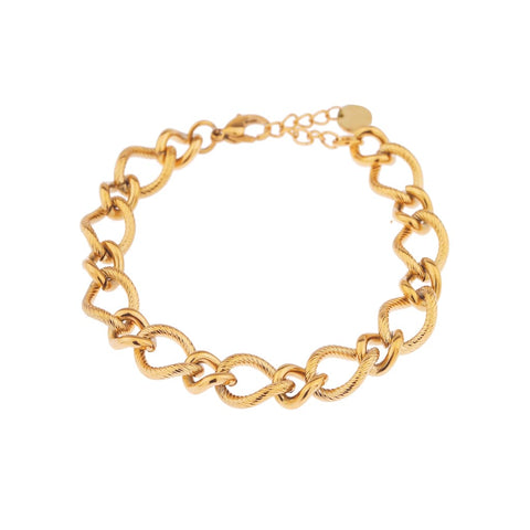 Chunky chain bracelet gold
