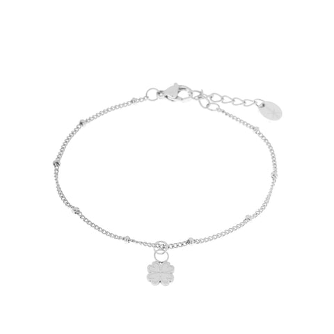 Lucky clover bracelet silver