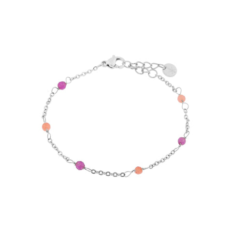 Double dottie bracelet silver