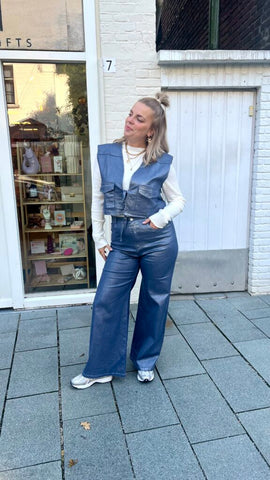 Pants Lois - denim blue