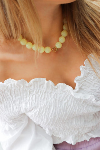 Bright side necklace gold