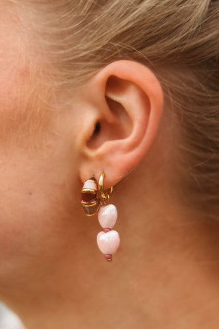 Single sweetheart hoop gold