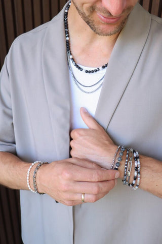 Pearl bracelet silver